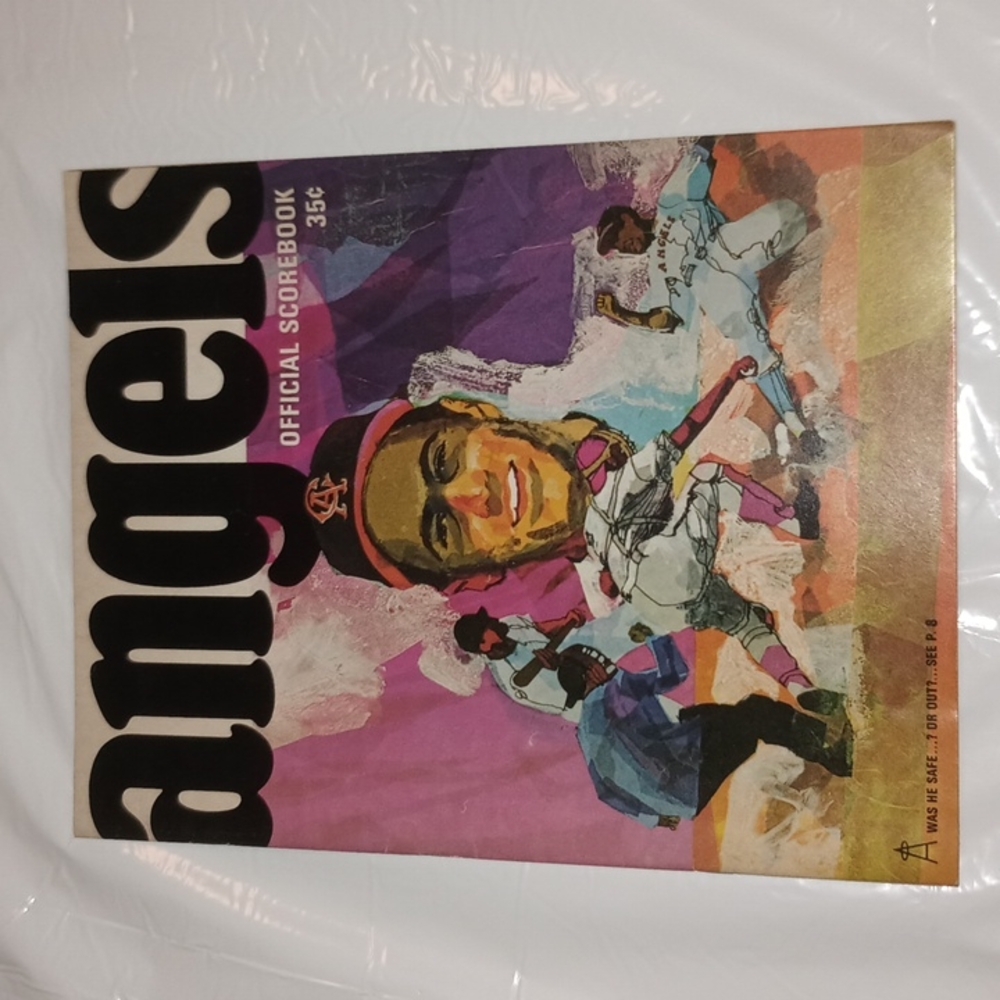 Vintage 1968 California Angels Official Scorebook